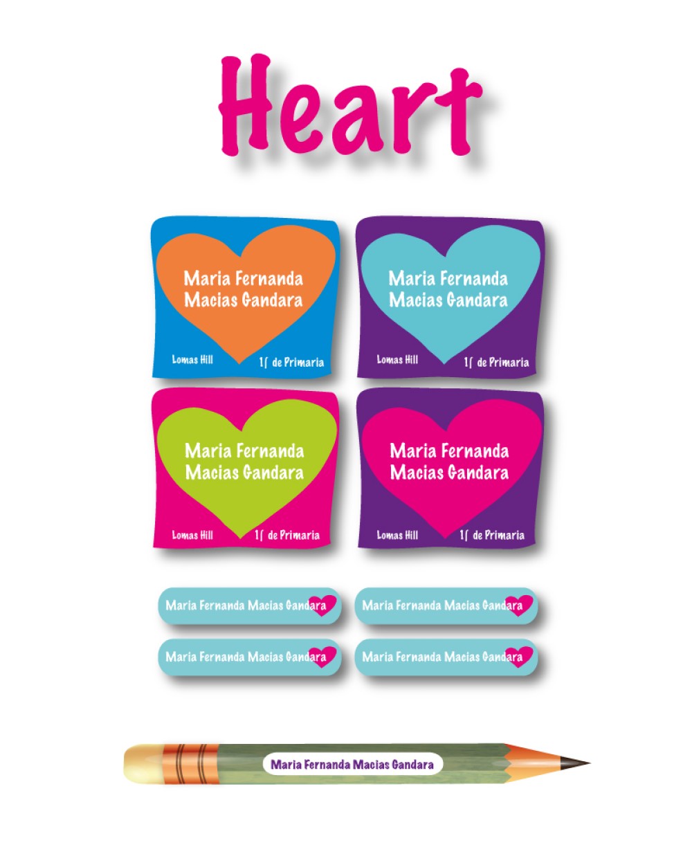 Pack Escuela y Zapatos Heart | Pack Adheribles y Zapatos Pack Escuela y Zapatos Heart | Pack Adheribles y Zapatos