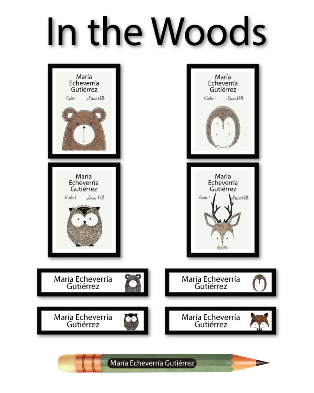 Pack Ropa y Escuela In the Woods | Pack Ropa y Adheribles