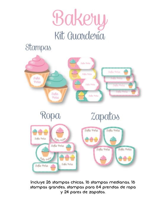 Kit Guarderia Bakery | Pack Guarderia