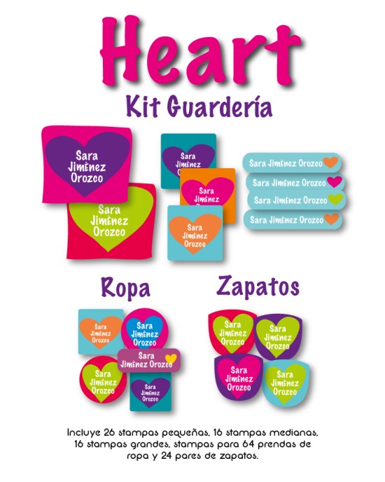 Kit Guarderia Heart | Pack Guarderia