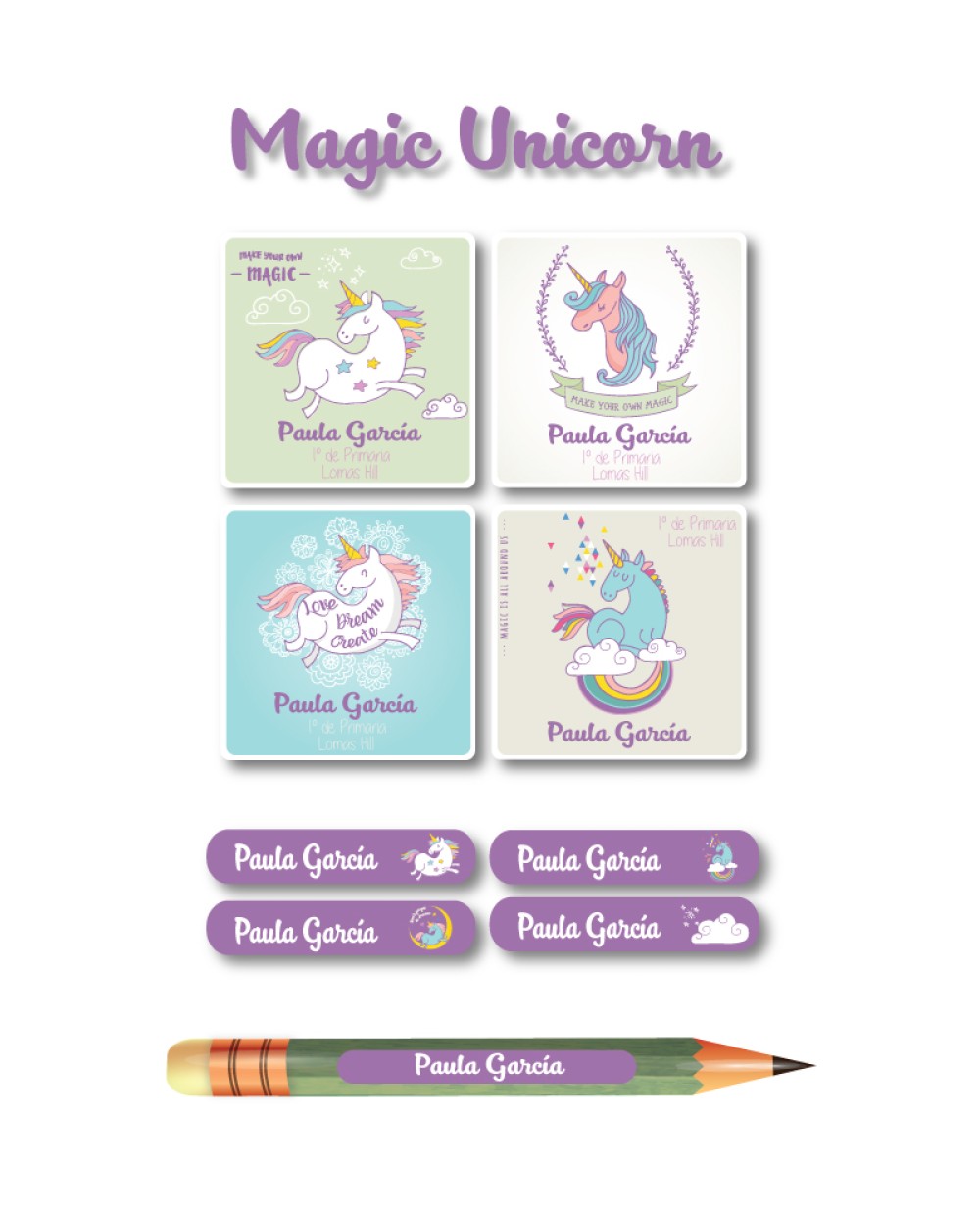 Pack Premium Ropa, Zapatos y Escuela Magic Unicorn | Pack Premium