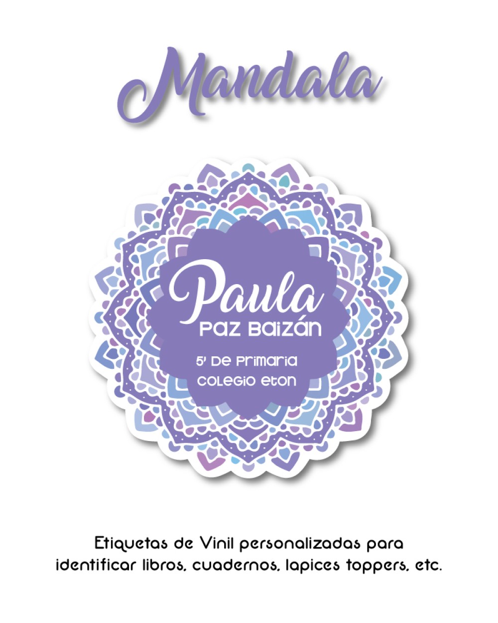 Escuela Adheribles Mandala-Etiquetas Para Escuela Escuela Adheribles Mandala-Etiquetas Para Escuela