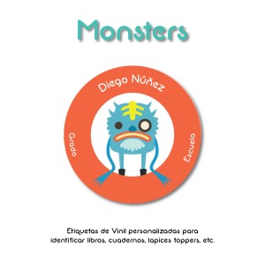 Escuela Adheribles Monster Escuela Adheribles Monster