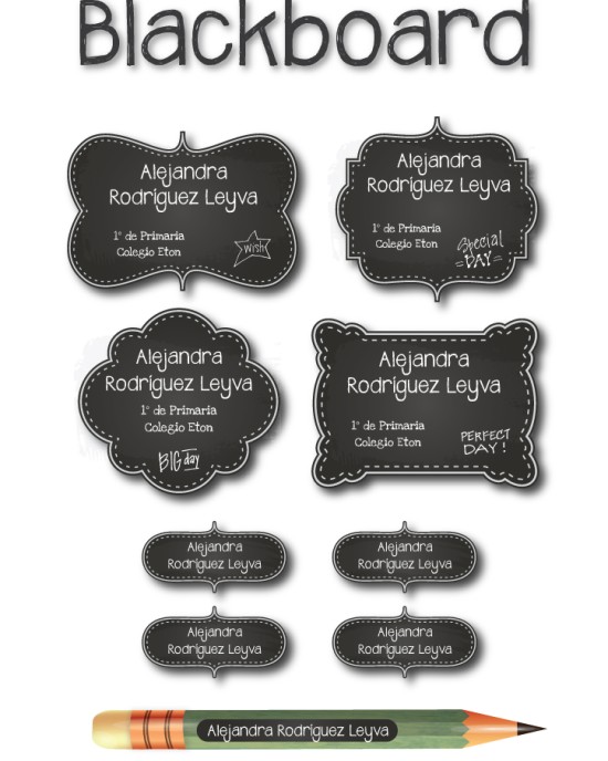 Pack Ropa y Escuela Blackboard Pack Ropa y Escuela Blackboard