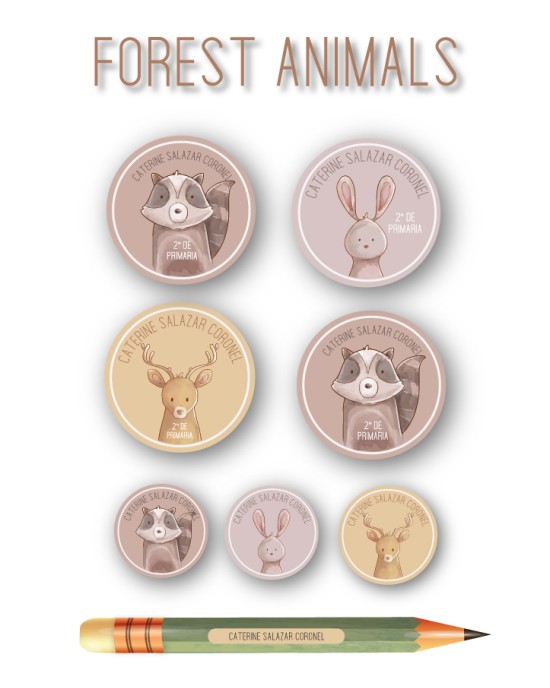 Pack Back to School Forest Animals