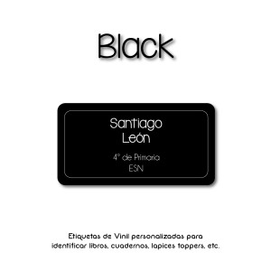 Escuela Adheribles Black