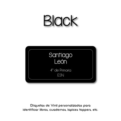 Escuela Adheribles Black