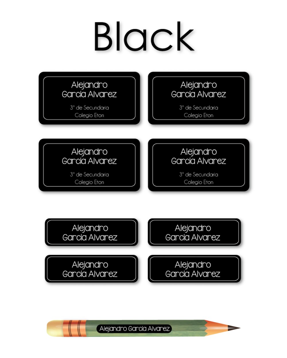Pack Ropa y Escuela Black | Pack Ropa y Adheribles Pack Ropa y Escuela Black | Pack Ropa y Adheribles