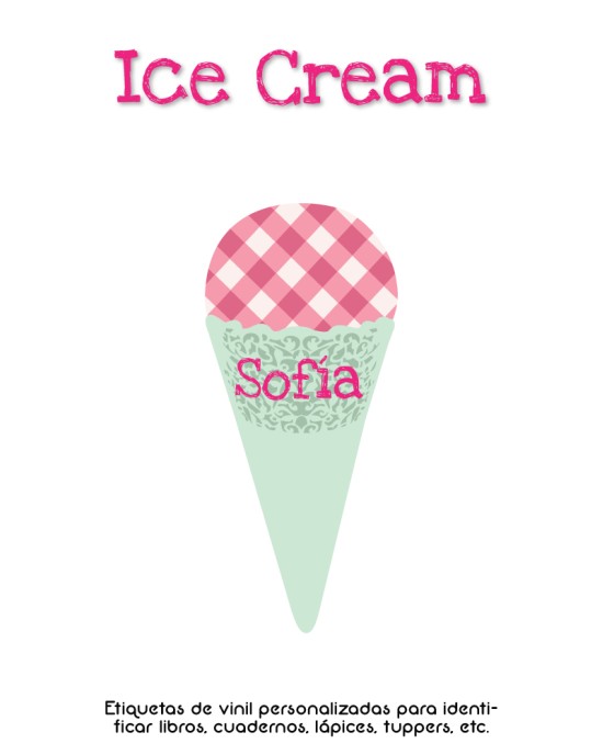 Pack Ropa y Escuela Ice Cream | Pack Ropa y Adheribles