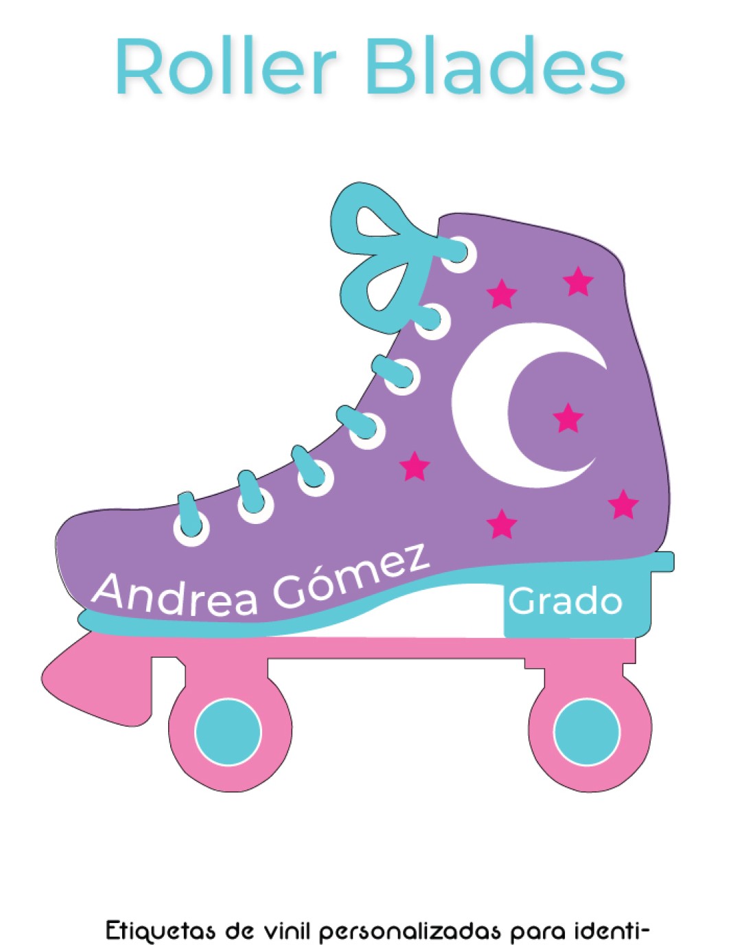 Escuela Adheribles Roller Blades Escuela Vinil Roller Blades\