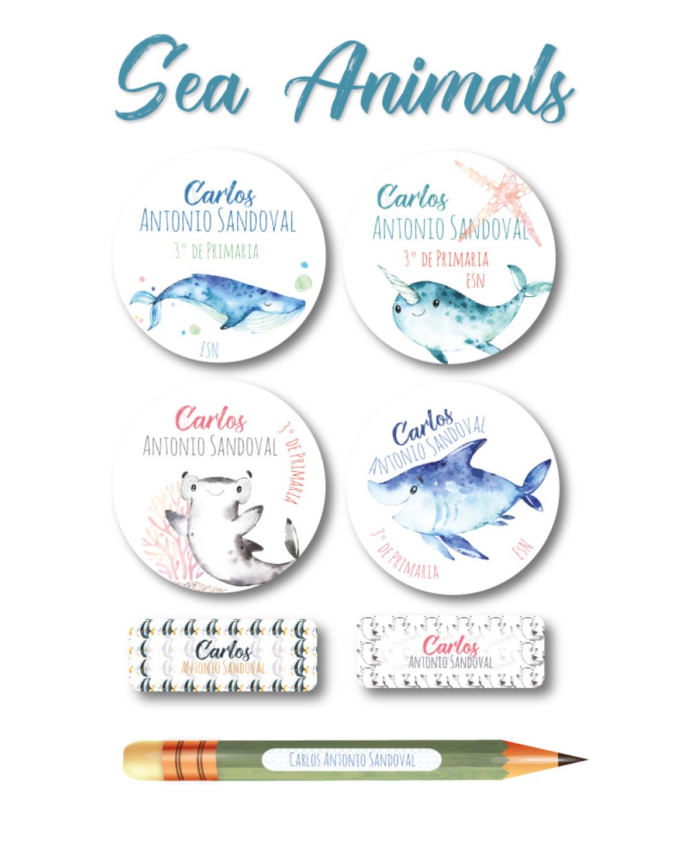 Pack Back to School Sea Animals-Pack Back To School