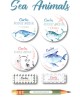 Pack Back to School Sea Animals
