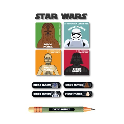 Escuela Adheribles Star Wars