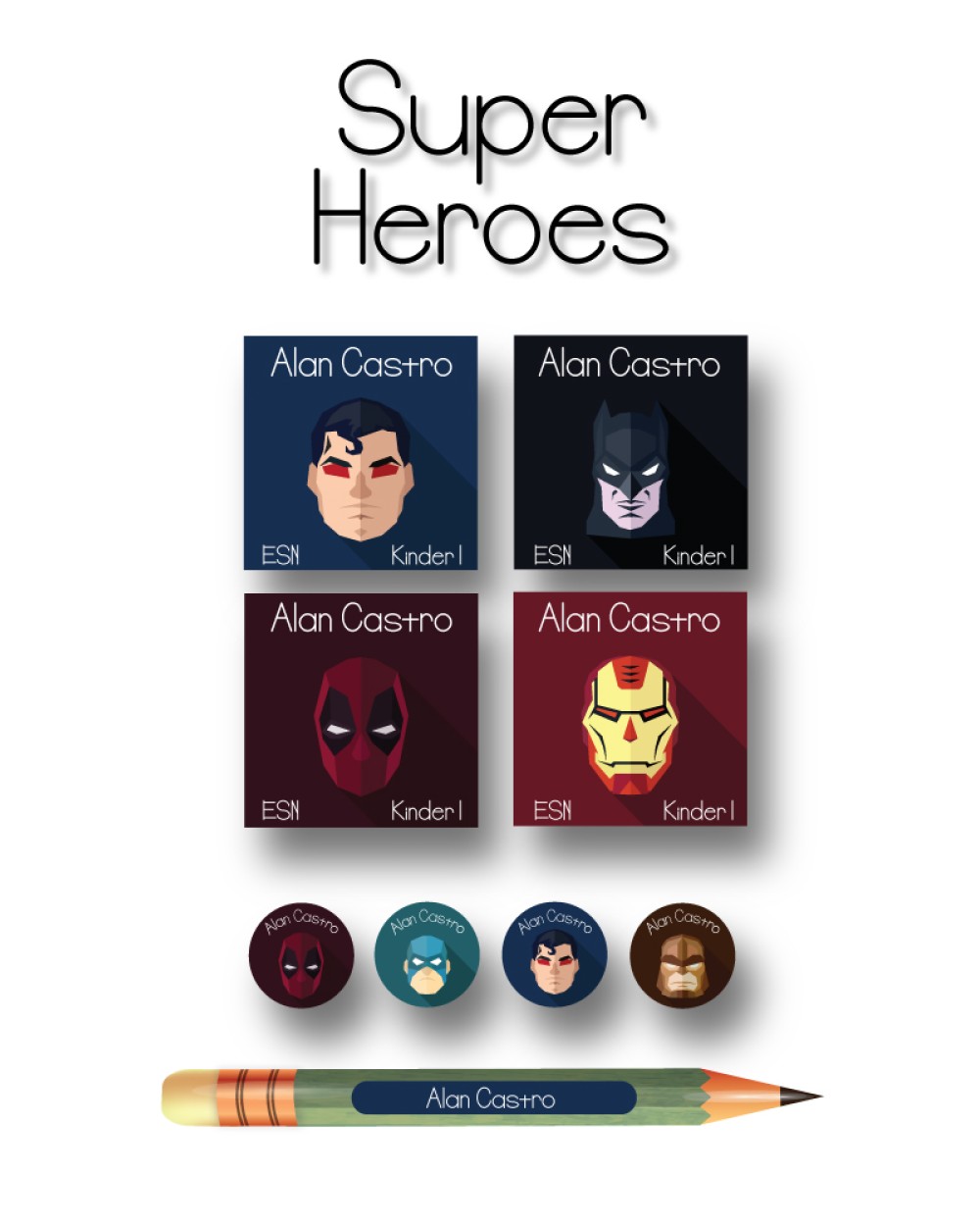 Pack Premium Ropa, Zapatos y Escuela Super Hero | Pack Premium