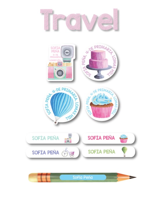 Pack Escuela y Zapatos Travel | Pack Adheribles y Zapatos