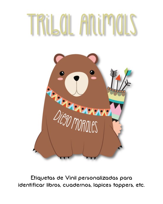 Pack Back to School Tribal Animals-Pack Back To School