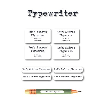 Escuela Adheribles Typewriter Escuela Adheribles Typewriter