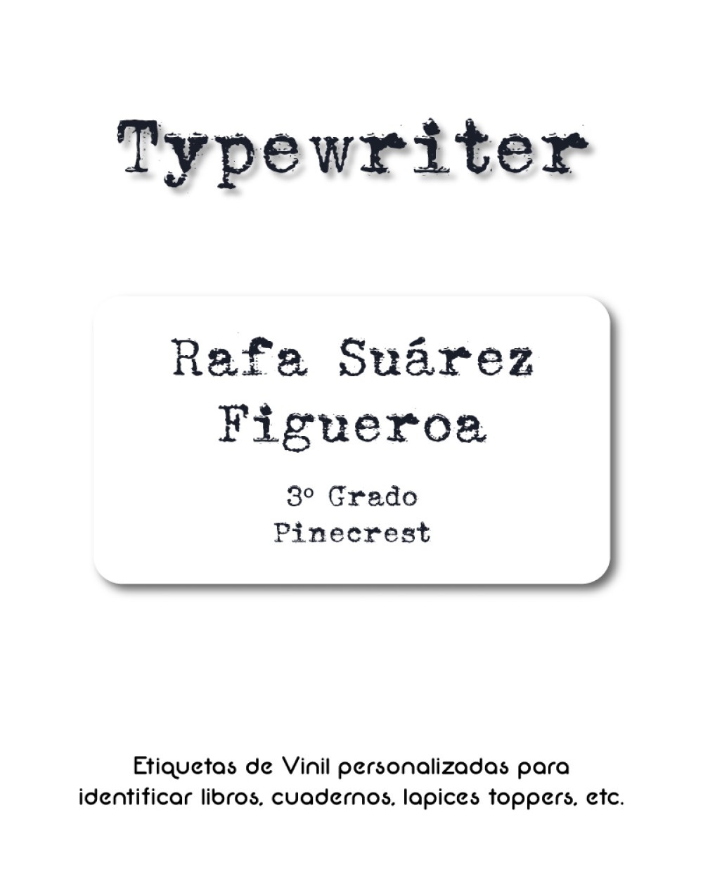 Pack Back to School Typewriter-Pack Back To School