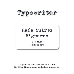 Escuela Adheribles Typewriter