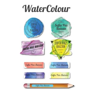 Escuela Adheribles Watercolor TEXTURAS Escuela Adheribles Watercolor TEXTURAS
