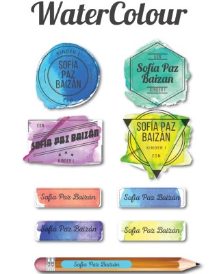 Escuela Adheribles Watercolor TEXTURAS