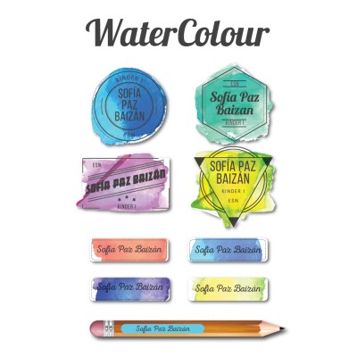 Escuela Adheribles Watercolor TEXTURAS Escuela Adheribles Watercolor TEXTURAS