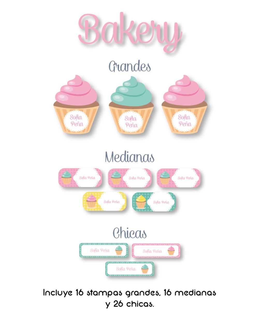Guarderia Bakery-Etiquetas Para Guarderia