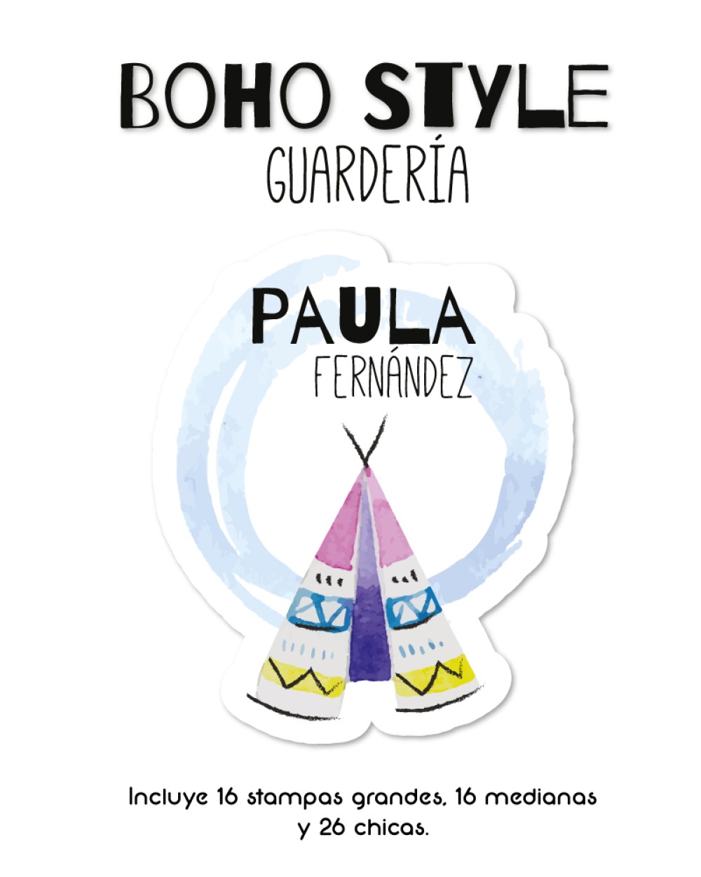 Guarderia Boho Style-Etiquetas Para Guarderia Guarderia Boho Style-Etiquetas Para Guarderia