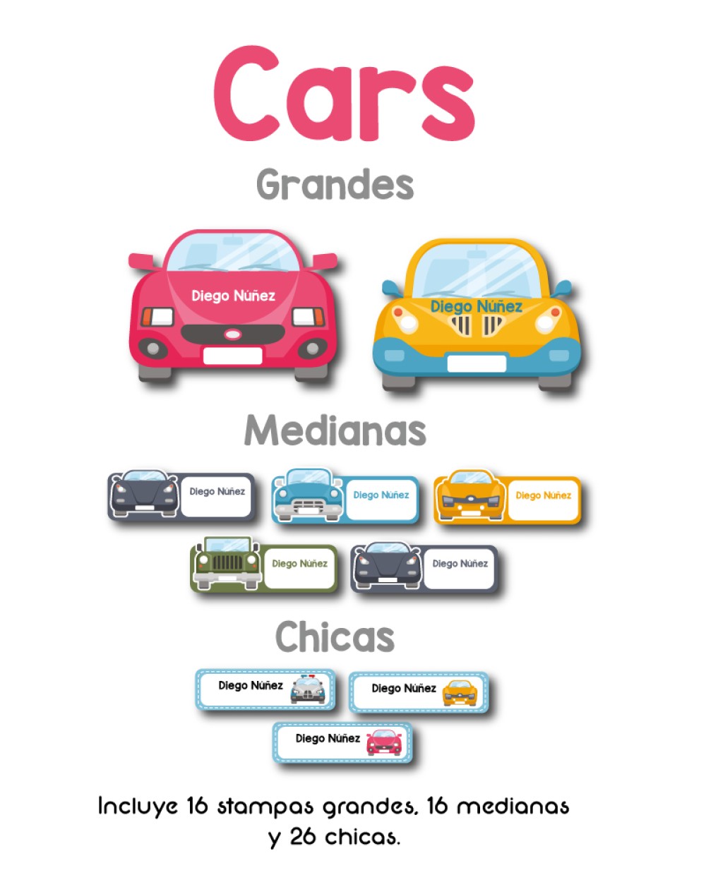 Guarderia Cars-Etiquetas Para Guarderia Guarderia Cars-Etiquetas Para Guarderia