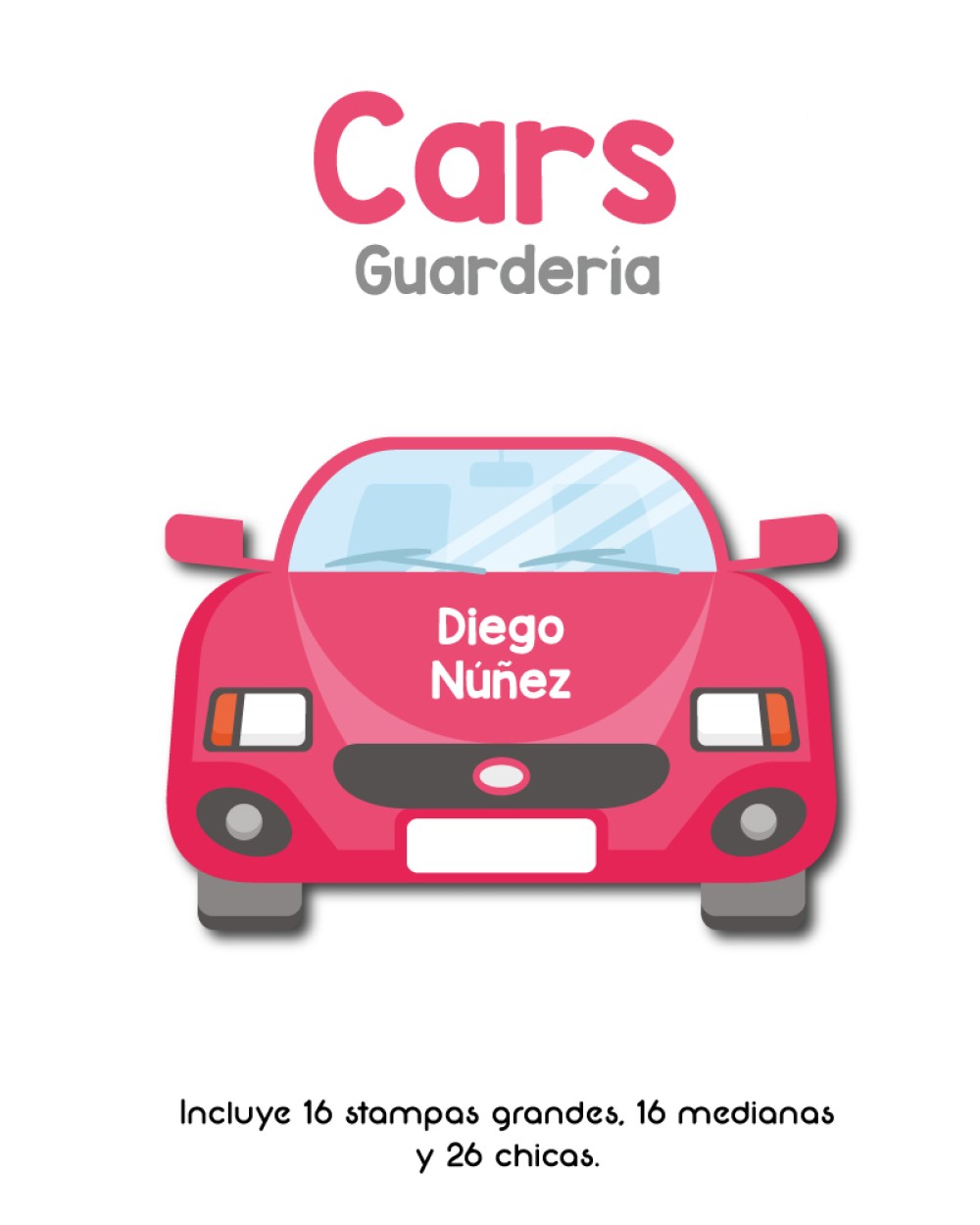 Guarderia Cars-Etiquetas Para Guarderia Guarderia Cars-Etiquetas Para Guarderia