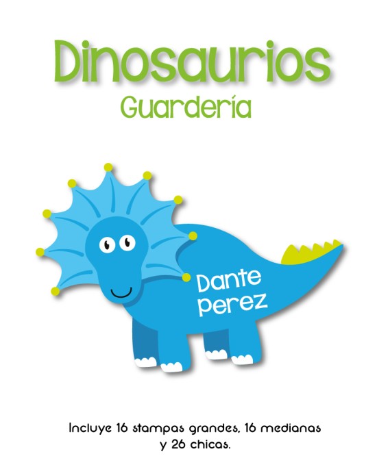 Guarderia Dinosaurios-Etiquetas Para Guarderia