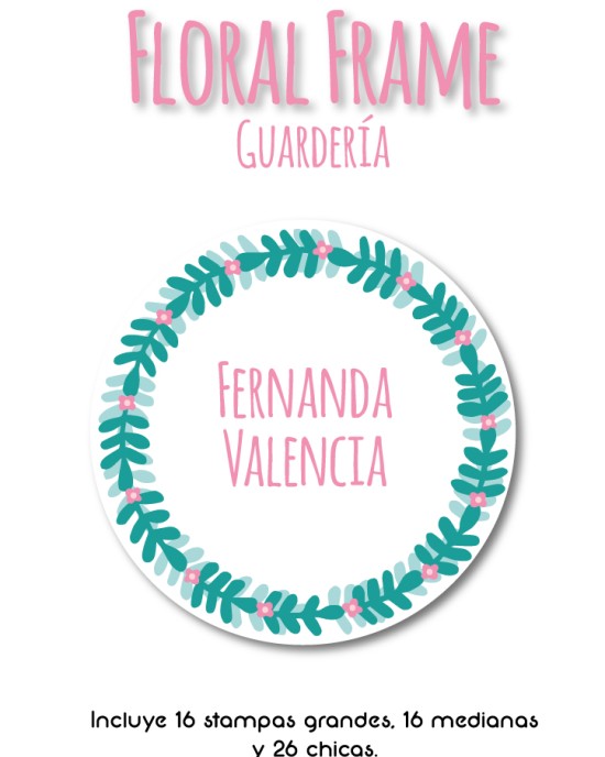 Guarderia Floral Frame Guarderia Floral Frame
