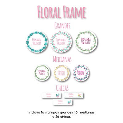 Guarderia Floral Frame