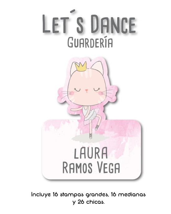 Guarderia Let´s Dance-Etiquetas Para Guarderia