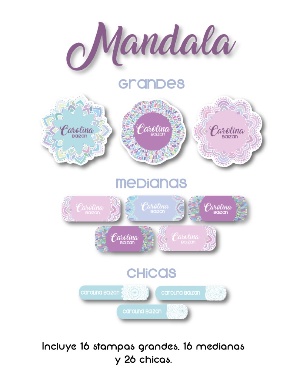 Guarderia Mandala-Etiquetas Para Guarderia Guarderia Mandala-Etiquetas Para Guarderia