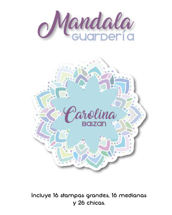 Guarderia Mandala-Etiquetas Para Guarderia