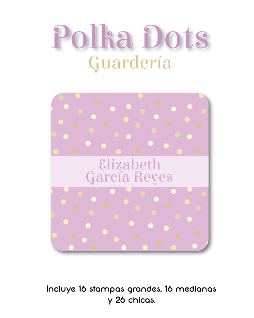 Guarderia Polka Dots-Etiquetas Para Guarderia Guarderia Polka Dots-Etiquetas Para Guarderia