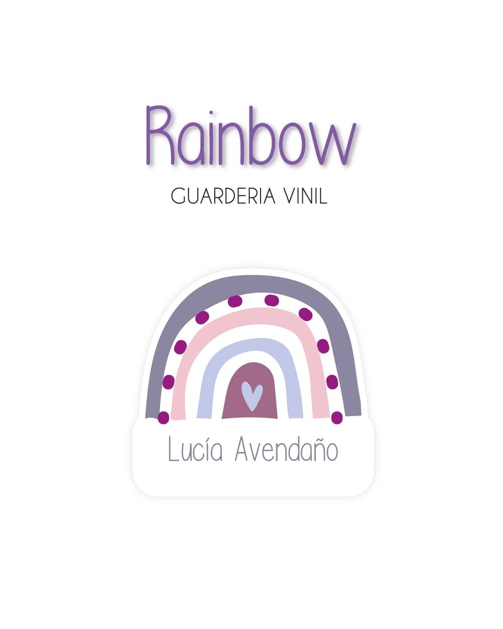 Guarderia Rainbow-Etiquetas Para Guarderia Guarderia Rainbow-Etiquetas Para Guarderia