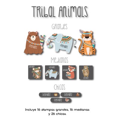 Guarderia Tribal Animals Guarderia Tribal Animals