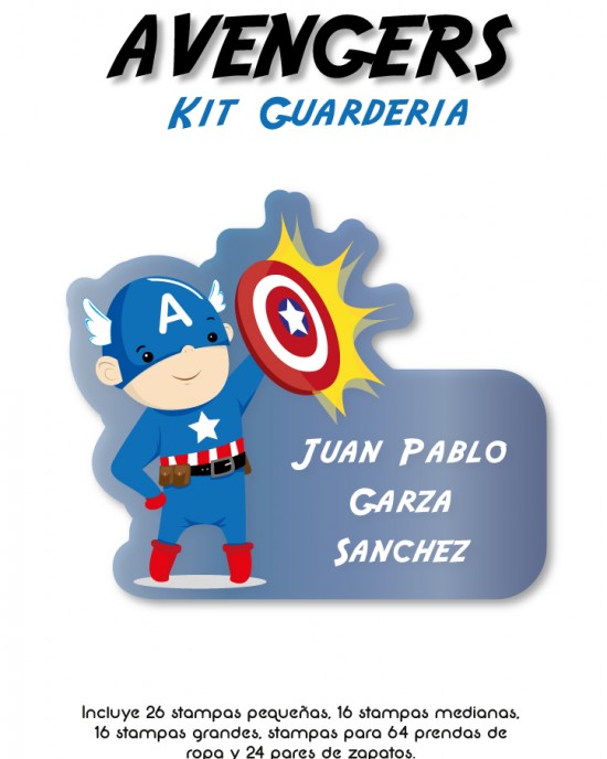 Kit Guarderia Avengers | Pack Guarderia