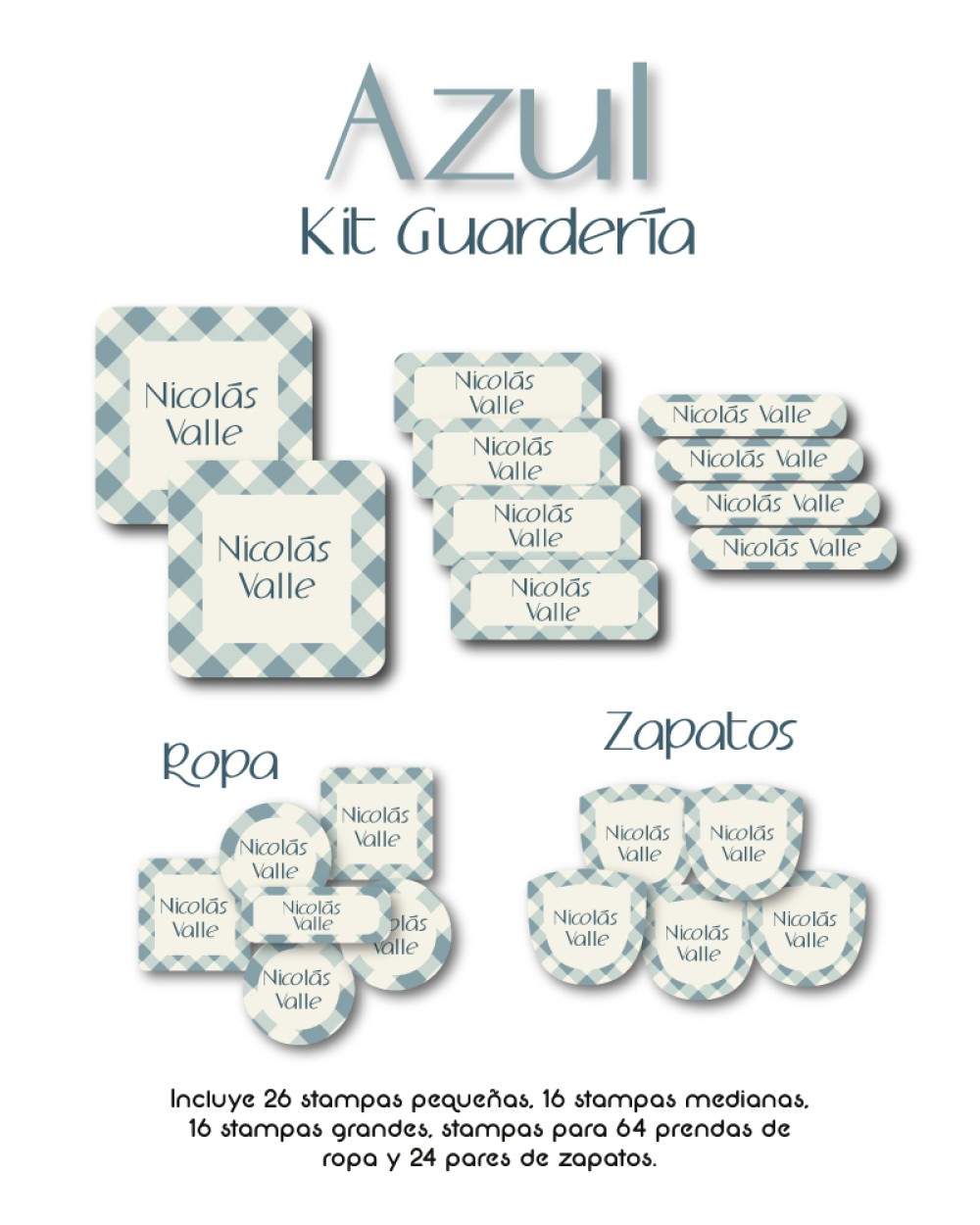 Kit Guarderia Azul | Pack Guarderia Kit Guarderia Azul | Pack Guarderia