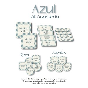 Kit Guarderia Azul