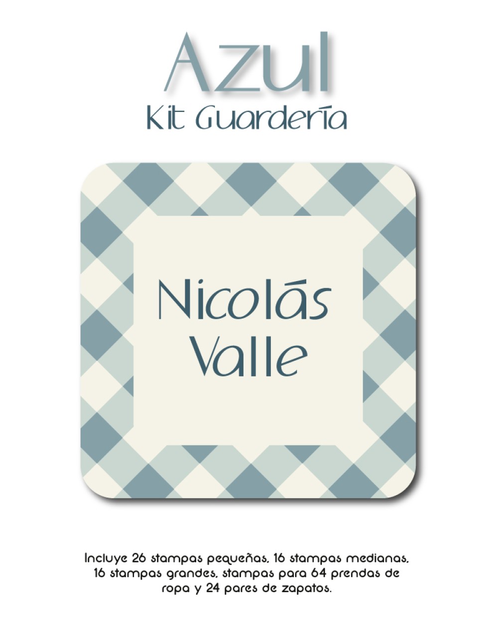 Kit Guarderia Azul | Pack Guarderia Kit Guarderia Azul | Pack Guarderia