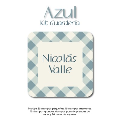 Kit Guarderia Azul