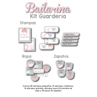 Kit Guarderia Bailarina Kit Guarderia Bailarina