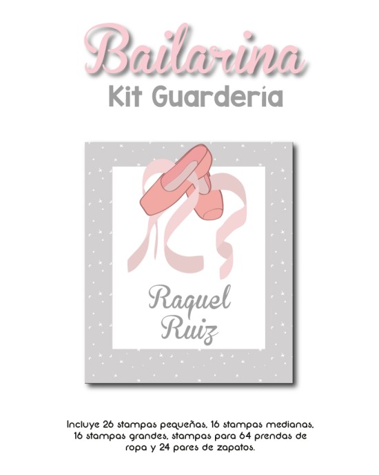 Kit Guarderia Bailarina | Pack Guarderia