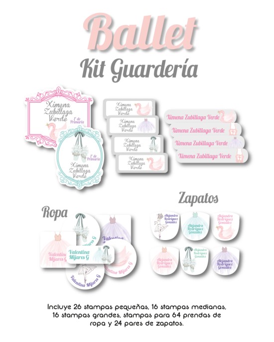 Kit Guarderia Ballet | Pack Guarderia