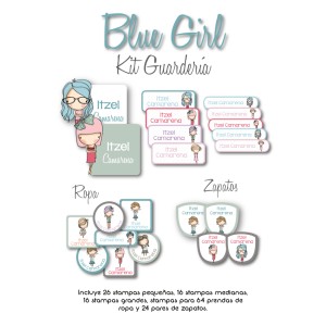 Kit Guarderia Blue Girl