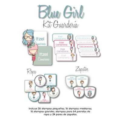 Kit Guarderia Blue Girl Kit Guarderia Blue Girl