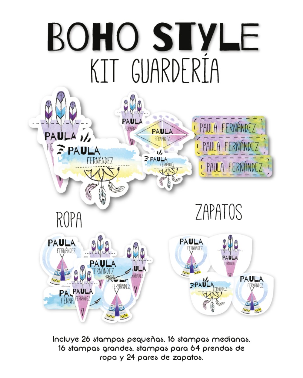 Kit Guarderia Boho Style | Pack Guarderia Kit Guarderia Boho Style | Pack Guarderia